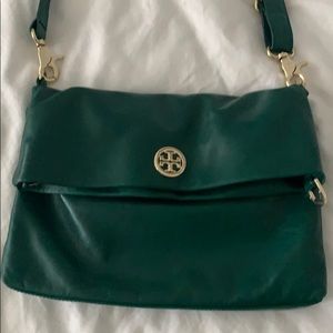 Tory Burch two size green purse